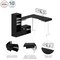 Bestar Bestar Viva 72W L-Shaped Standing Desk with Dual Monitor Arm and Storage in black 19853-18 - alternate 7